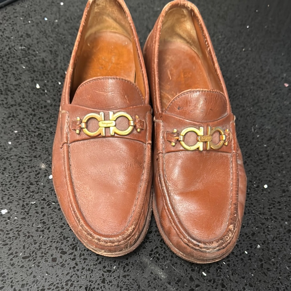 Men's Brown Leather Loafers